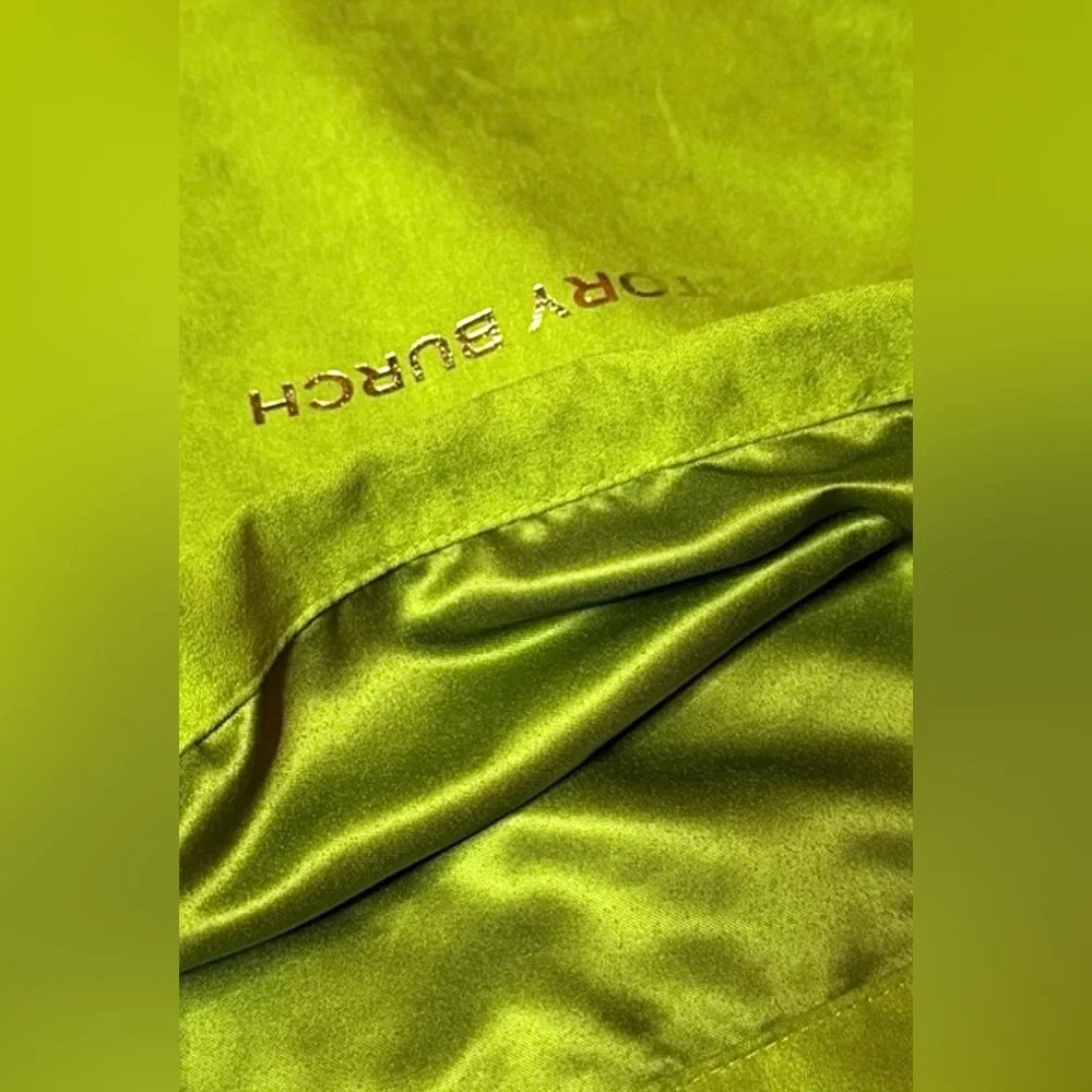 Tory Burch Lime Green Drawstring Dust Bag‎